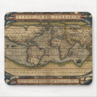 Alfombrilla De Ratón Vintage 1570 Abraham Ortelius' Old World Map