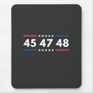 Alfombrilla De Ratón Vintage 45 47 48 Trump 2024 Presidente de la Bande