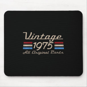 Alfombrilla De Ratón Vintage 75 Retro Cumpleaños Top Para Los Hombres 5