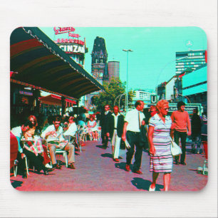 Alfombrilla De Ratón Vintage Alemania Berlín kurfürstendamm avenue