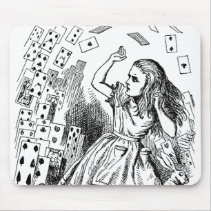 Alfombrilla De Ratón Vintage Alicia en el País de las Maravillas, Carta