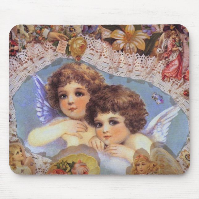 Alfombrilla De Ratón Vintage Angel Mousepads (Frente)