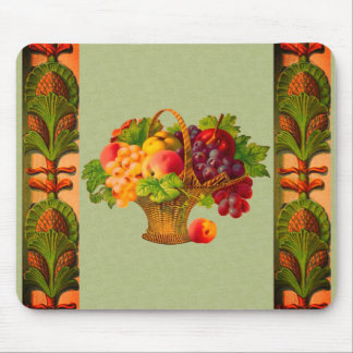Alfombrilla De Ratón Vintage Art Fruit Basket