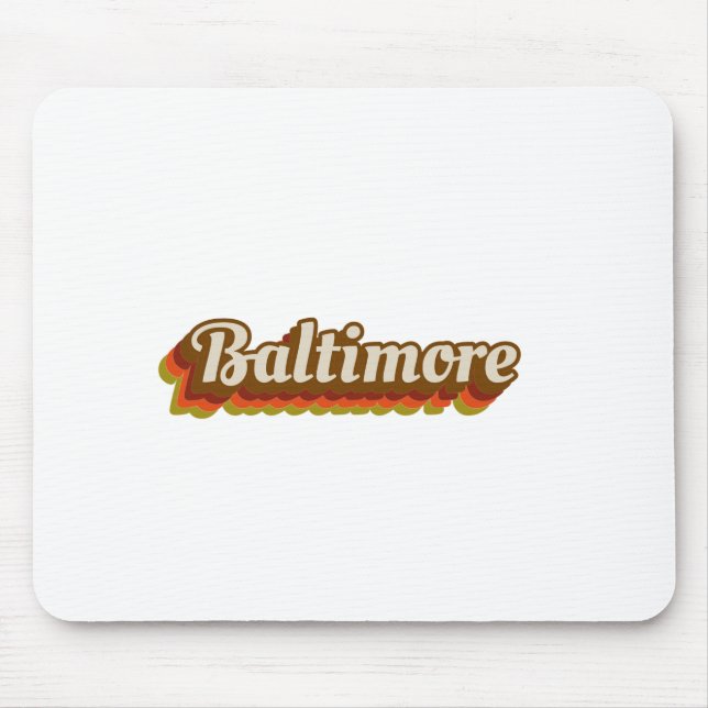 Alfombrilla De Ratón Vintage Baltimore (Frente)