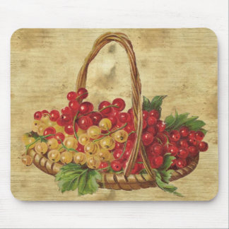 Alfombrilla De Ratón Vintage Basket de uvas Mousepad