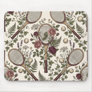 Alfombrilla De Ratón Vintage Botanical Tennis