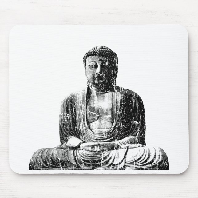 Alfombrilla De Ratón Vintage Buda Mousepad (Frente)
