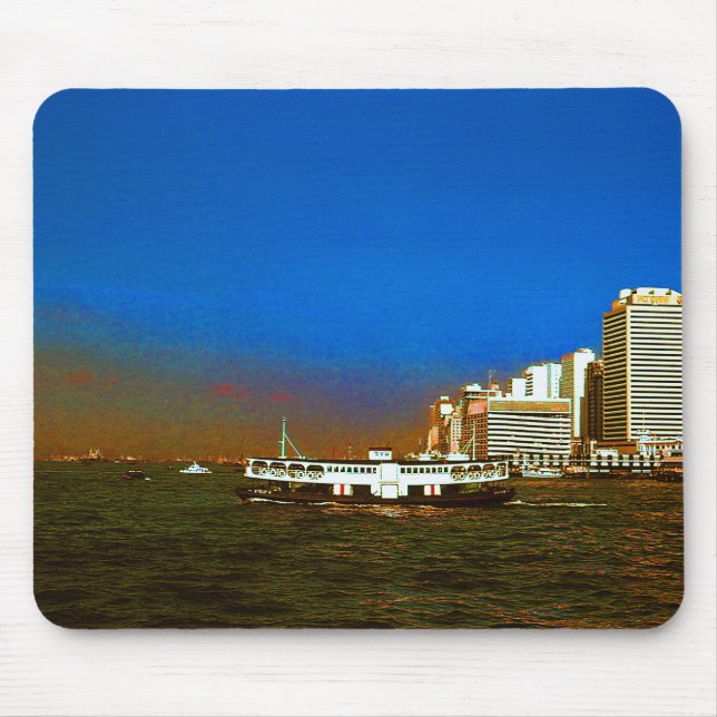 Alfombrilla De Ratón Vintage China barco rascacielos・mar (Frente)