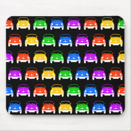 Alfombrilla De Ratón Vintage Classic Fiat 500 Pulsera de ratón Rainbow
