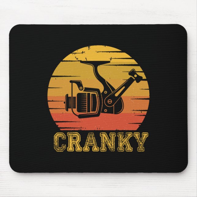 Alfombrilla De Ratón Vintage Cranky Reyes De Pesca (Frente)