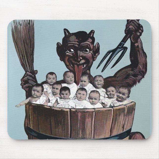 Alfombrilla De Ratón Vintage Creepy Krampus (Frente)
