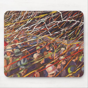 Alfombrilla De Ratón Vintage Cruise Ship Vacation; Bon Voyage Fiesta!