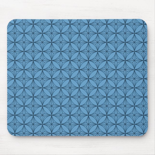 Alfombrilla De Ratón Vintage Dazzle Mousepad, azul (Frente)
