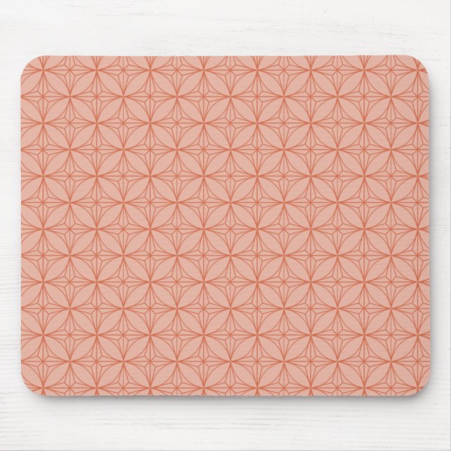 Alfombrilla De Ratón Vintage Dazzle Mousepad, Peach (Frente)
