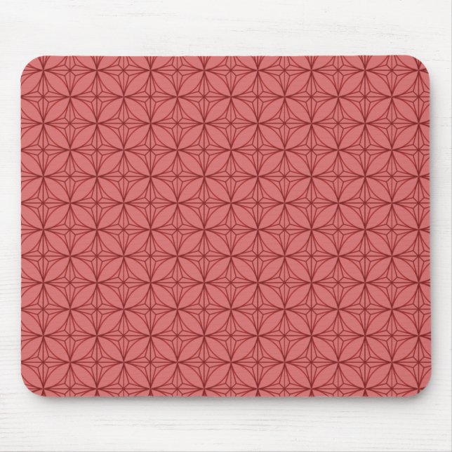 Alfombrilla De Ratón Vintage Dazzle Mousepad, rojo (Frente)