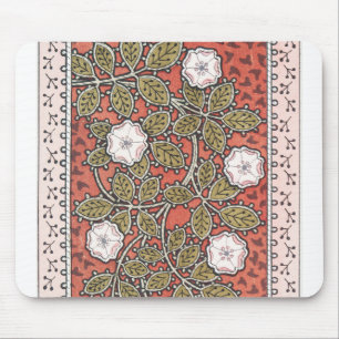 Alfombrilla De Ratón Vintage de flores de Ilustracion de arte Rosa salv
