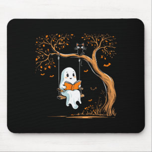 Alfombrilla De Ratón Vintage Fantasma Swing Lectura Libro Columpio Hall