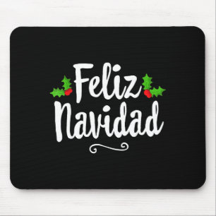 Alfombrilla De Ratón Vintage Feliz Navidad Retro Navidad Mexicana Españ