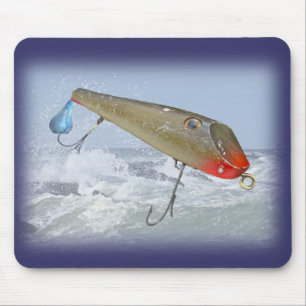 Alfombrilla De Ratón Vintage Fishmaster Jerry Sylvester Flaptail Lure