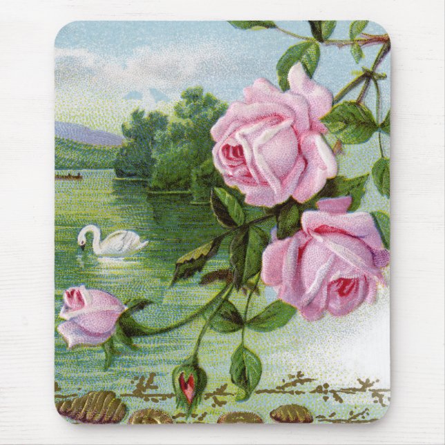 Alfombrilla De Ratón Vintage floral (Frente)