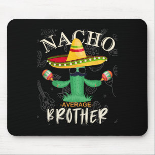 Alfombrilla De Ratón Vintage Funny Nacho Media Brother Family Matchin