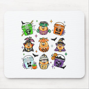 Alfombrilla De Ratón Vintage Funny Nuggets Comida Bucket Halloween Spoo
