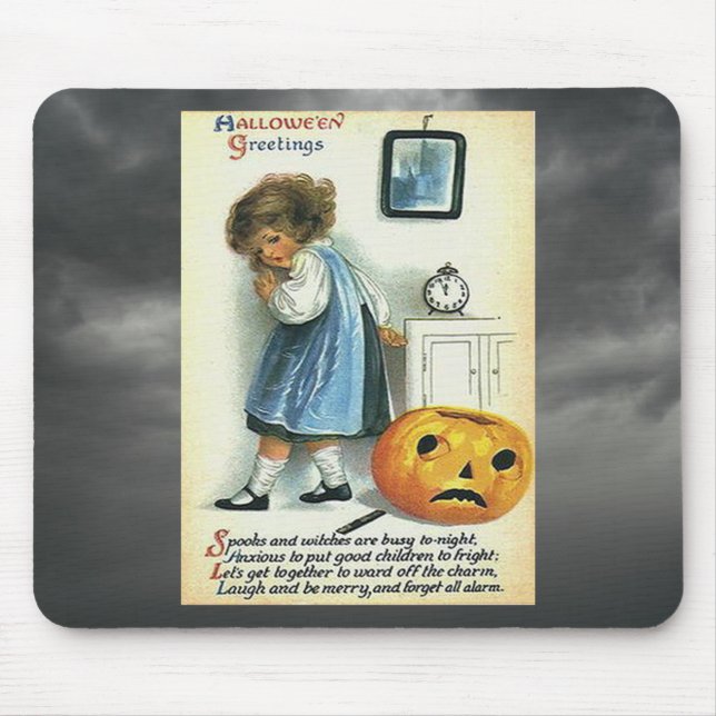 Alfombrilla De Ratón Vintage Halloween Greetings (Frente)