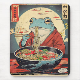 Alfombrilla De Ratón Vintage Japanese Frog Ramen for foodies 