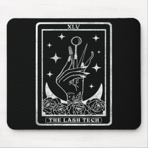 Alfombrilla De Ratón Vintage La Tarjeta Lash Tech Tarot Card The Lash T
