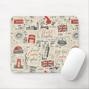 Alfombrilla De Ratón Vintage London Mousepad