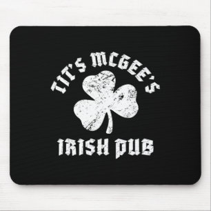 Alfombrilla De Ratón Vintage Mcgee's Pub Irlandés Retro Día de San Patr