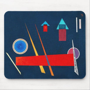 Alfombrilla De Ratón Vintage "Mighty Red" - Arte de Kandinsky