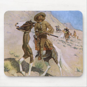 Alfombrilla De Ratón Vintage Military Cowboys, The Scout de Remington