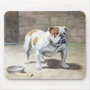 Alfombrilla De Ratón Vintage Mousepad del bulldog