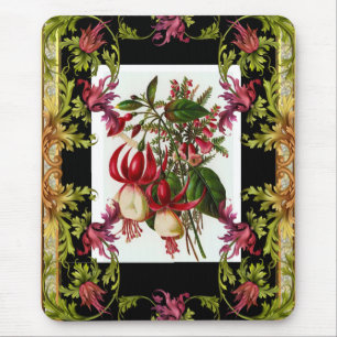 Alfombrilla De Ratón Vintage Mousepad Floral
