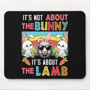 Alfombrilla De Ratón Vintage no es conejito, se trata de Lamb Easter Bu
