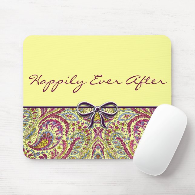 Alfombrilla De Ratón Vintage Paisley (Con ratón)