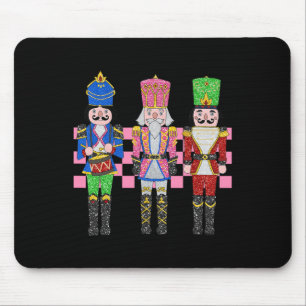 Alfombrilla De Ratón Vintage Pink Nutcracker Squad Ballet Mujeres Pink 