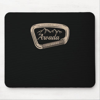 Alfombrilla De Ratón Vintage Retro ARVADA COLORADO MONTAÑAS ROCALOSAS H