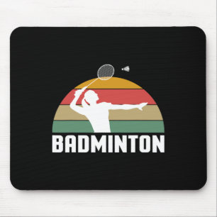 Alfombrilla De Ratón Vintage Retro Badminton Shuttle