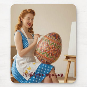Alfombrilla de ratón vintage retro Easter Art Stud