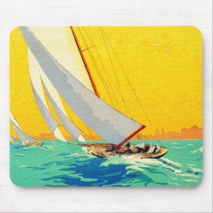 Alfombrilla De Ratón Vintage Sail Bots French Travel