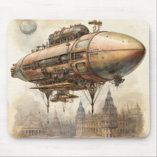 Alfombrilla De Ratón Vintage Steampunk Zeppelin (12)