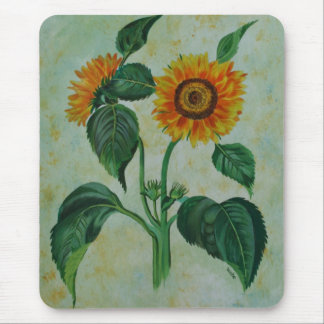 Alfombrilla De Ratón Vintage Sunflowers Arte Botánico
