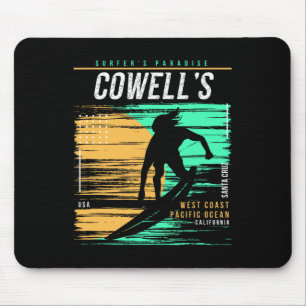 Alfombrilla De Ratón Vintage Surfing Paraíso de Surfistas de Cowell de