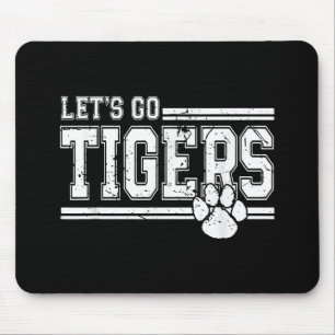 Alfombrilla De Ratón Vintage Tigers School Sports Name Retro
