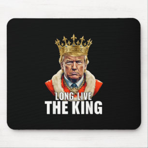 Alfombrilla De Ratón Vintage Trump Long Live The King Patriota American