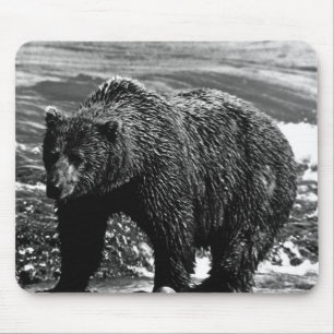 Alfombrilla De Ratón Vintage USA Alaska oso marrón Funda-Mate iPhone Ca