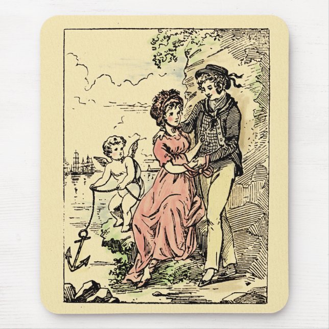 Alfombrilla De Ratón Vintage Valentine (Frente)