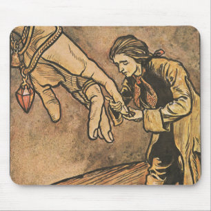 Alfombrilla De Ratón Vintage Viajes de Gulliver de Arthur Rackham